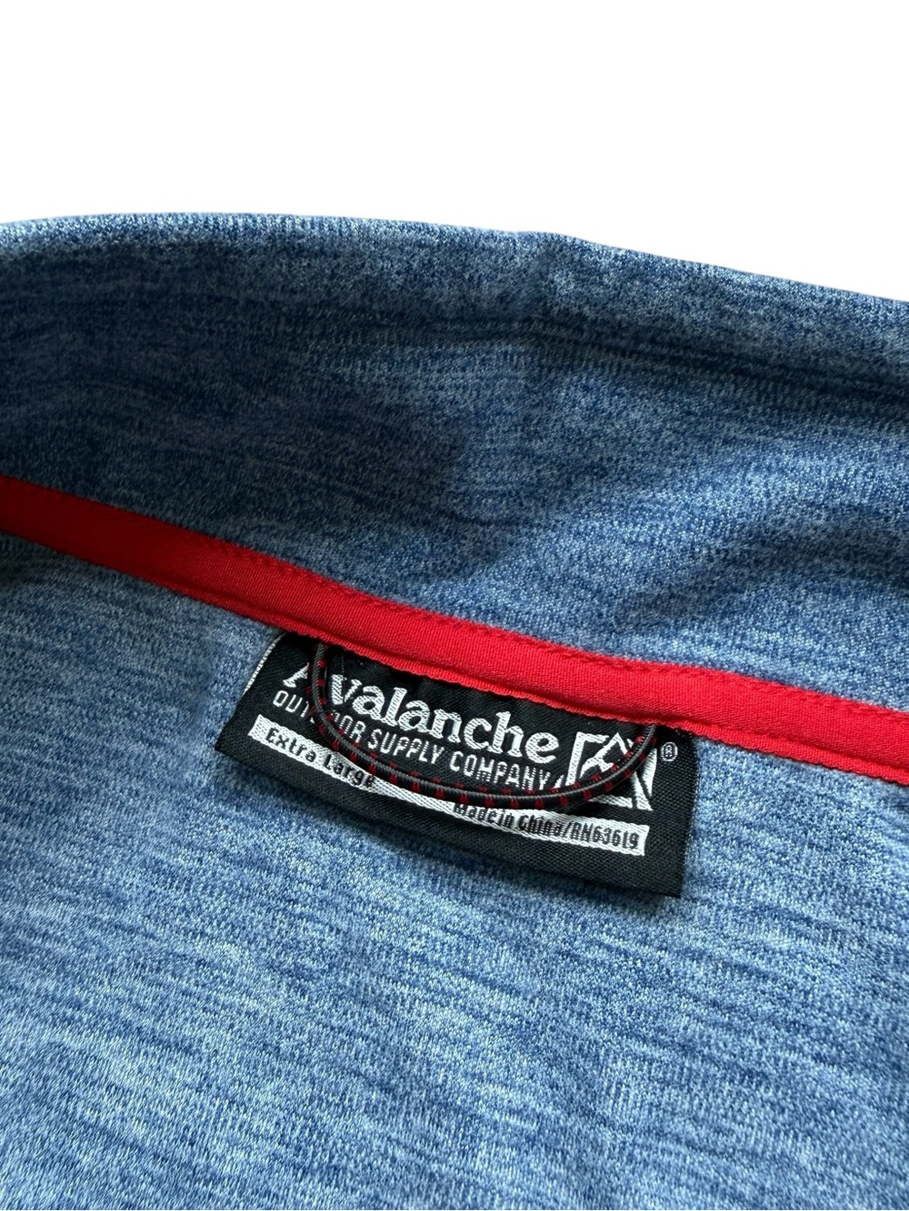 Avalanche Outdoor Supply Co Blue Heather Quarter Zip Performance Pullover XL - Picture 3 of 11
